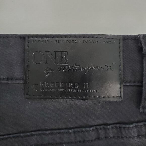 One Teaspoon X Freebird II High-Low Raw Hem Jeans - Picture 8 of 9
